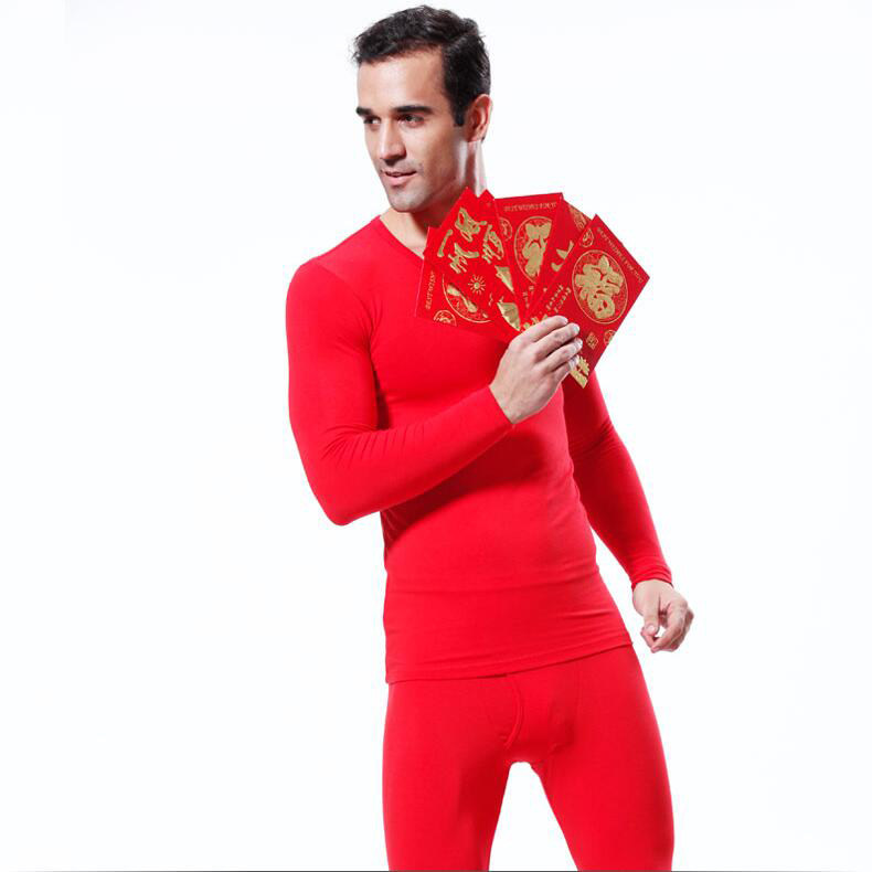 LOOKSEE保暖内衣套装 木代尔贴身打底男女秋衣裤专柜撤柜库存全新