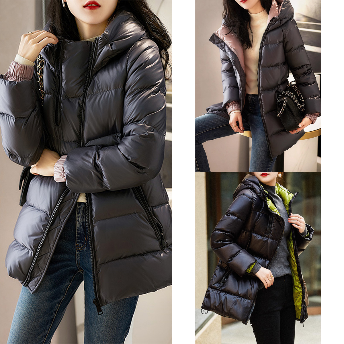 冬日暖炉！95白鹅绒双面羽绒服