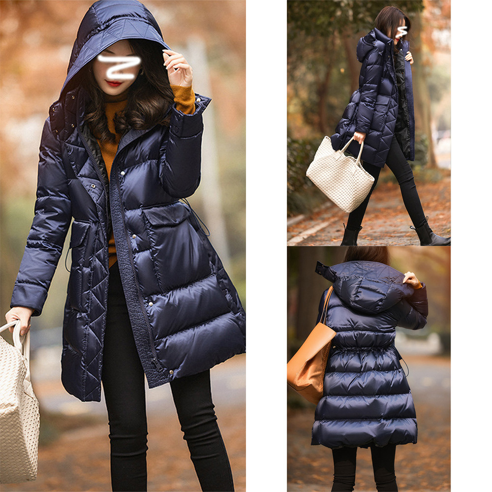 三防95白鹅绒克莱因蓝高端羽绒服