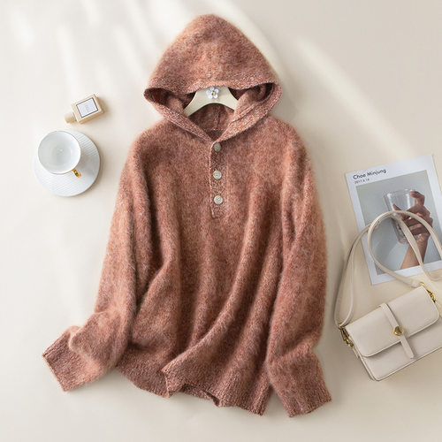 云朵般触感！宽松拉毛100羊毛衫