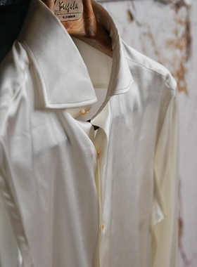 RTions 让定制 优雅纯真丝衬衫 温莎法式真丝衬衫