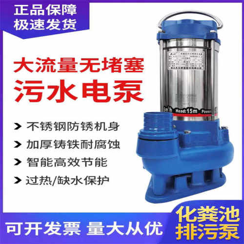 A型工地无堵塞污水泵大元不锈钢