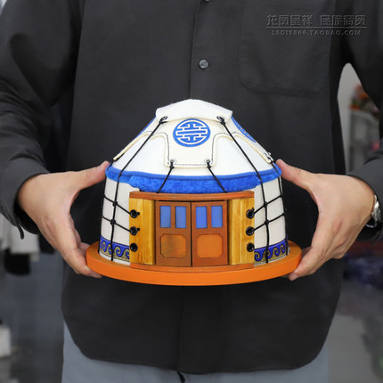 蒙古包造型摆件手工迷你蒙古包摆设蒙古族特色工艺品旅游纪念品
