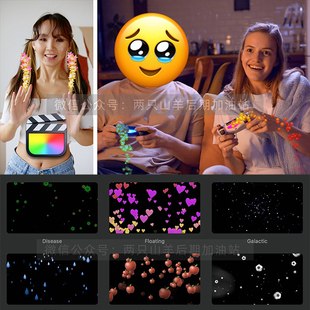 FCPX插件-39种综艺卡通满屏Emoji动态表情符号粒子动画特效