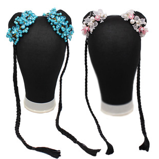 春嬉钱鼓舞演出头饰岭南胶州秧歌舞蹈服中国风古典舞艺考春嬉新款