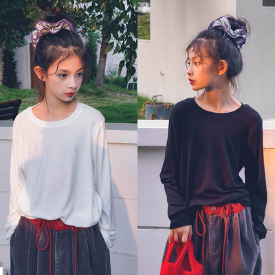 冷大娘男女中大童秋冬羊毛打底衫