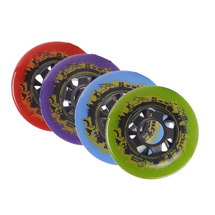 刹车轮高弹耐磨85A PU橡胶轮直排轮滑旱冰鞋 轮滑鞋 配件轮子溜冰鞋