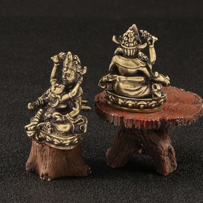 仿古做旧黄铜密宗欢喜佛摆件