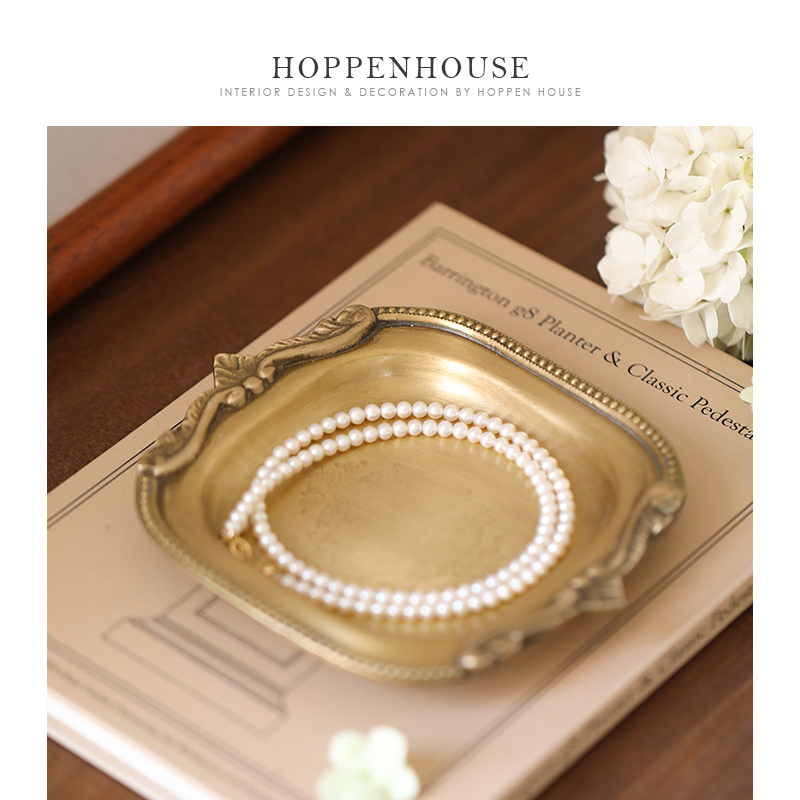 赫本家首饰盘法式轻奢首饰收纳