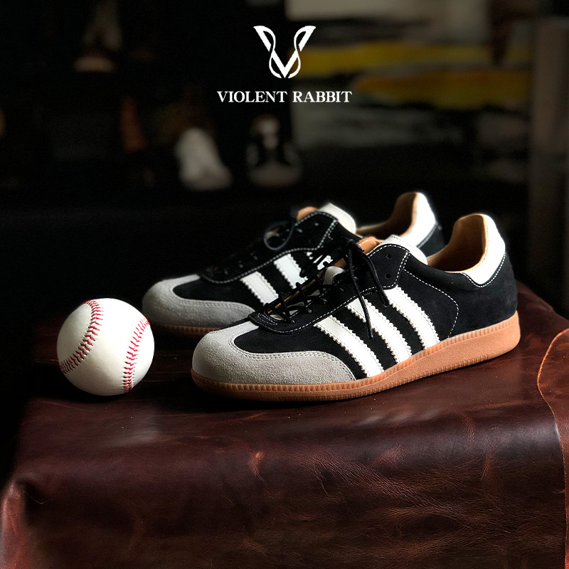 超强！SAMBA德训鞋真皮透气板鞋