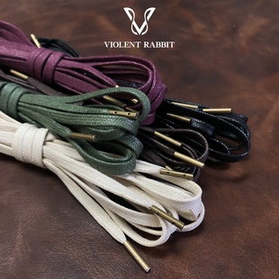 靴军绿耐用纯棉男 带绳金属头工装 5mm铜头油蜡鞋 带扁平形打蜡扁鞋