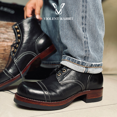 可定制！手缝沿条！V105伞兵靴