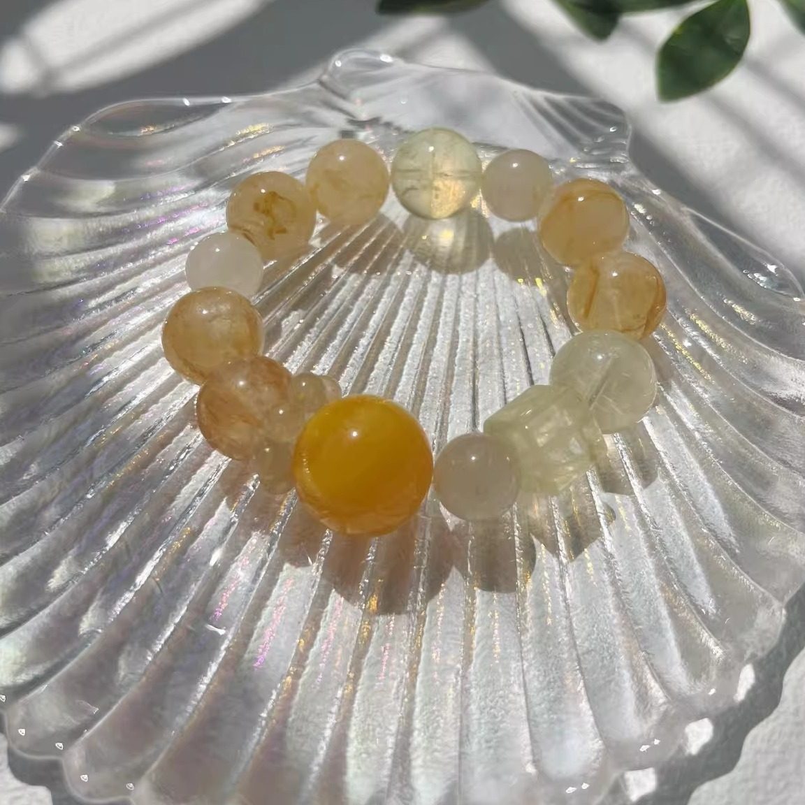 【金灿灿】发财财/暴富富 黄蜜蜡柠檬晶黄胶花黄水晶手串礼物女款,饰品/流行首饰/时尚饰品新,手饰/手串,淘宝优惠券,粉丝福利购,淘宝优惠卷