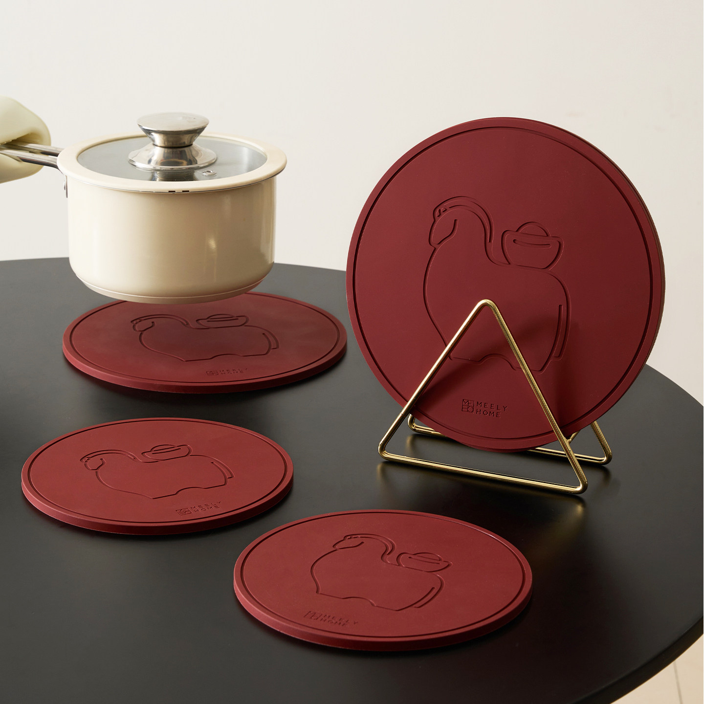 米立风物餐桌垫防烫耐高温新款马上有钱加厚硅胶隔热垫餐垫高级感,餐饮具,餐垫,淘宝优惠券,粉丝福利购,淘宝优惠卷