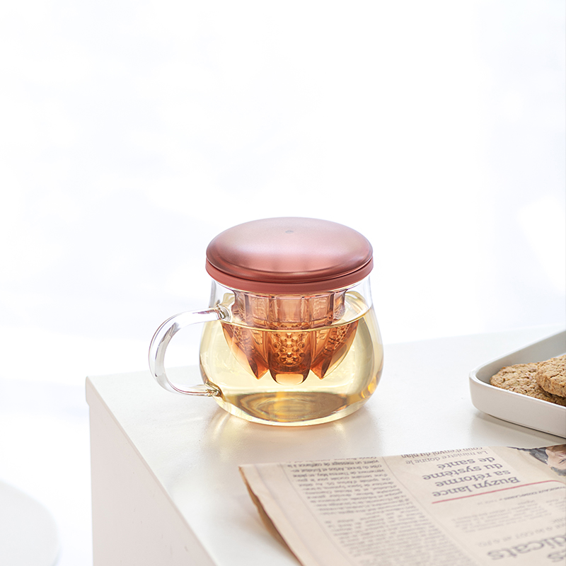 茶杯茶水分离泡茶杯过滤杯办公室花茶杯子耐热玻璃杯家用带把水杯