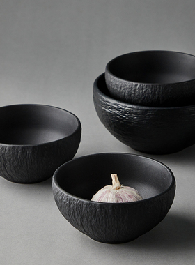 米立风物黑色陶瓷碗家用2026新款餐具高级感饭碗面碗汤碗吃饭的碗