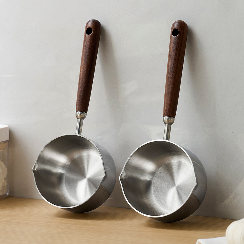 淋油家用迷你厨房小锅不锈钢