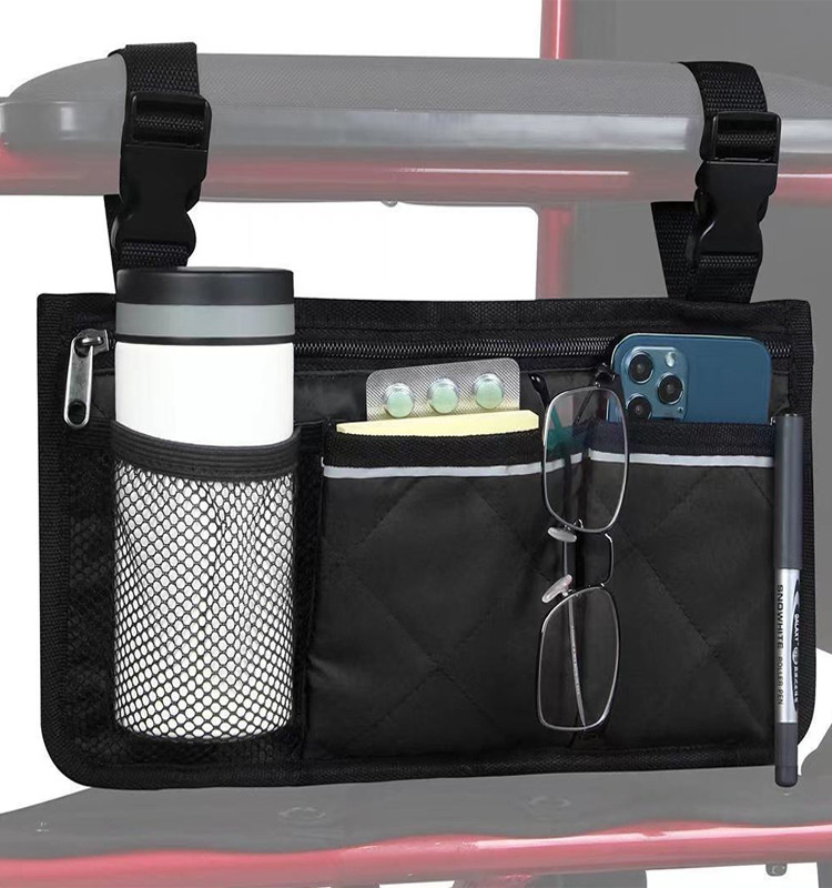 钓椅侧挂包轮椅扶手配件侧边扶手收纳袋防水储物袋多功能轮椅挂袋