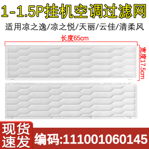 天丽1匹1.5P挂机空调防尘过滤网
