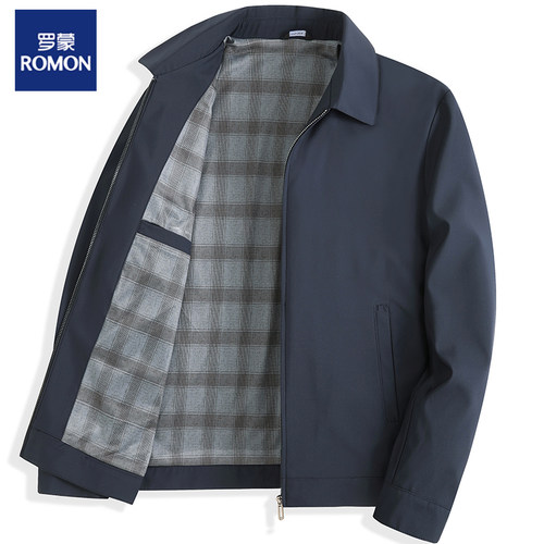 罗蒙翻领春秋款式夹克