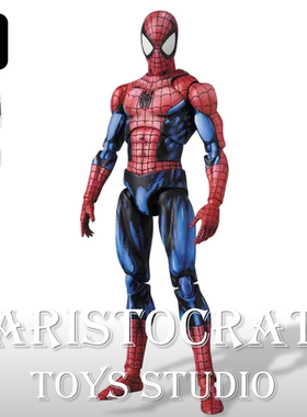日版再版MAFEX 108漫画版神奇蜘蛛侠二次元涂装版关节可动手办