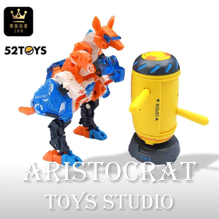 现货52TOYS 猛兽匣系列 反弹球袋鼠动物变形机甲方块模型潮玩