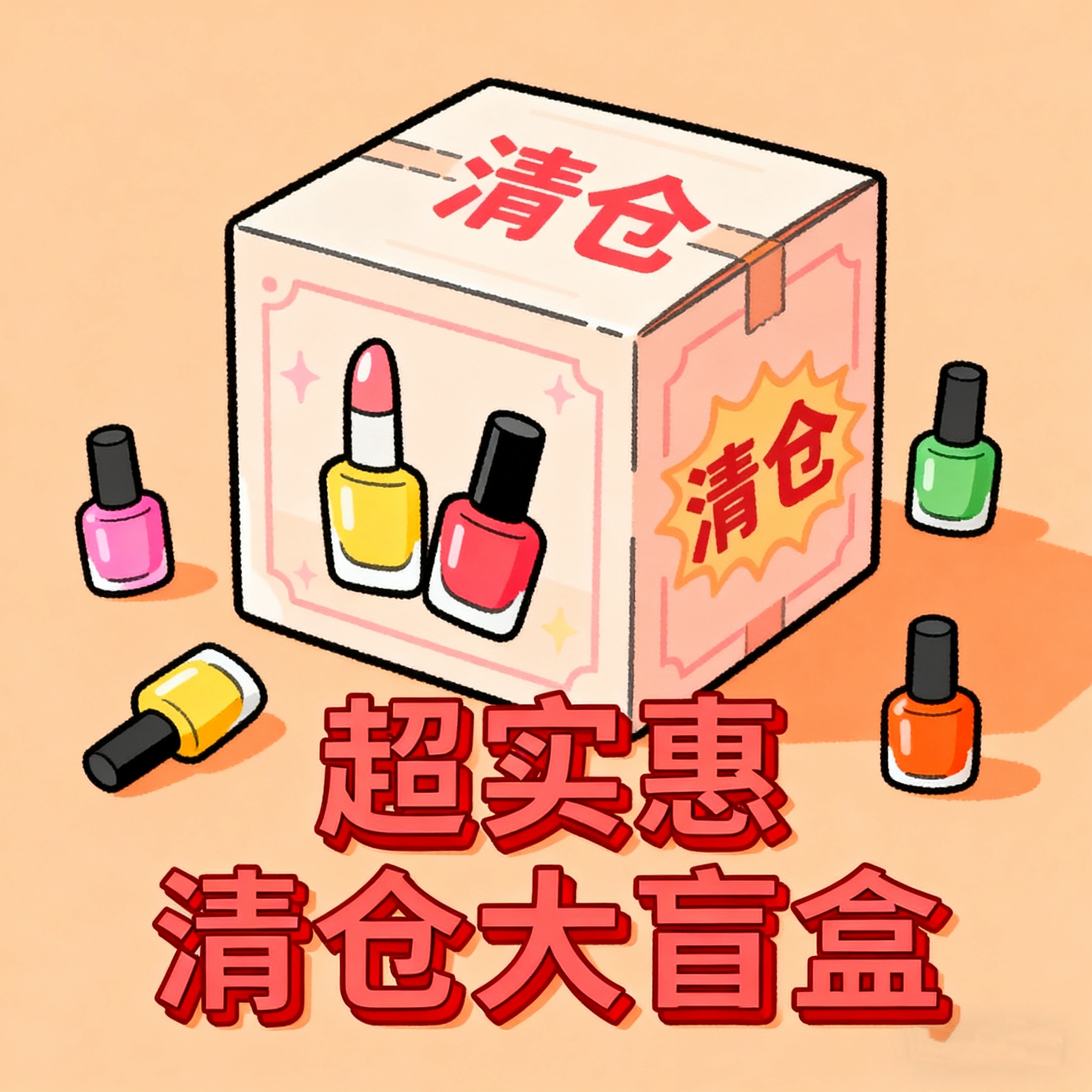 超值指甲油盲盒不重复折扣低