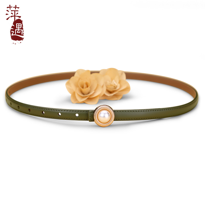 优雅风！真皮腰带女简约百搭