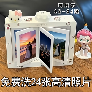 3寸拍立得旋转相册相框摆台送男友情人节闺蜜生日礼物毕业礼物