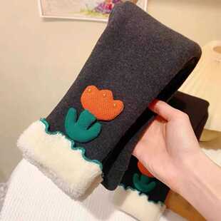 小孩保暖裤 女童加绒内搭裤 秋冬新款 加厚一体绒新款 子 外穿儿童冬季