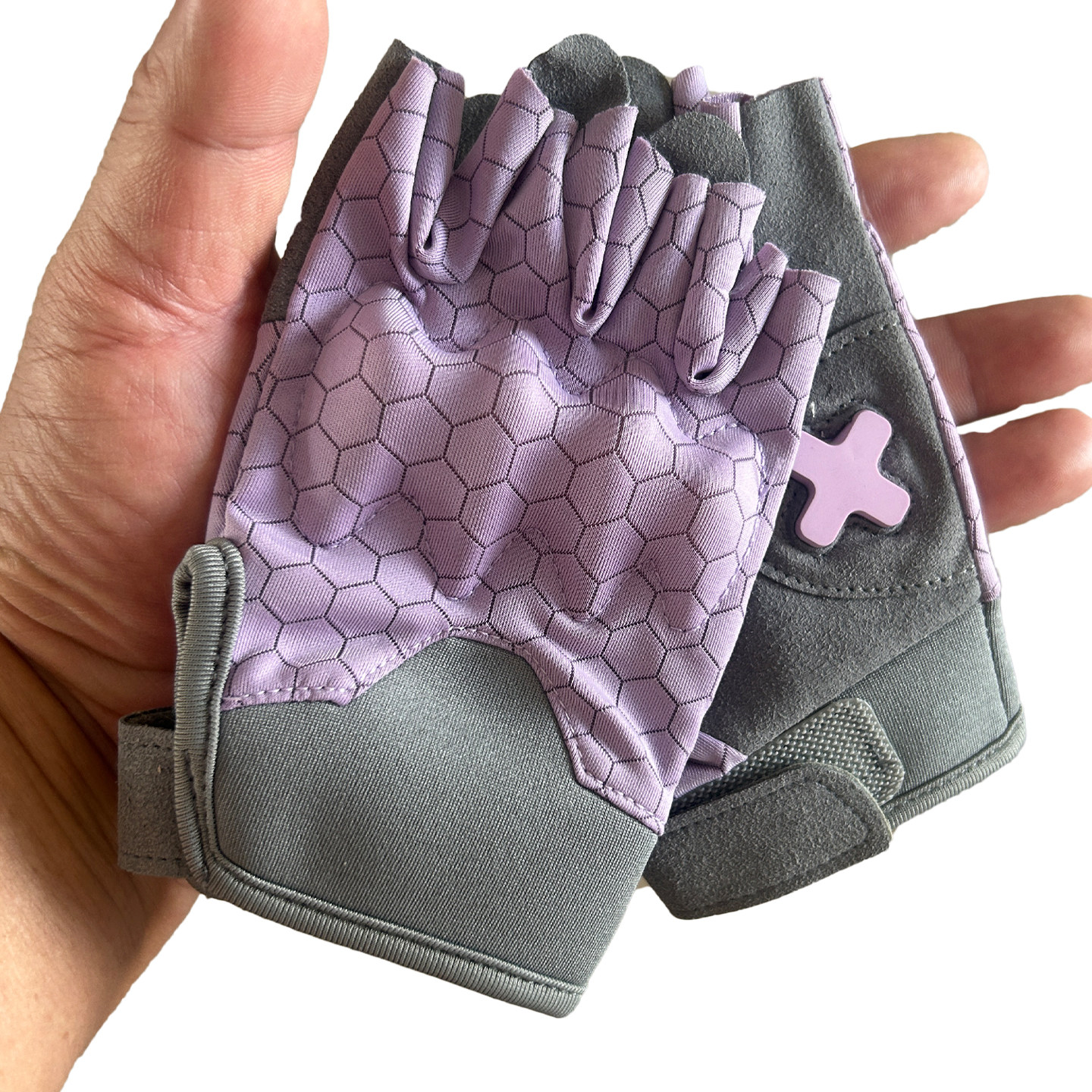 儿童骑行手套露指保护硬壳调节松紧耐磨透气防滑平衡车山地车比赛