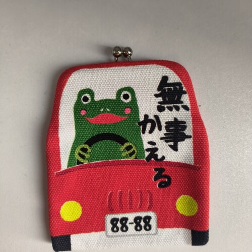 日本口金包帆布竖版卡包