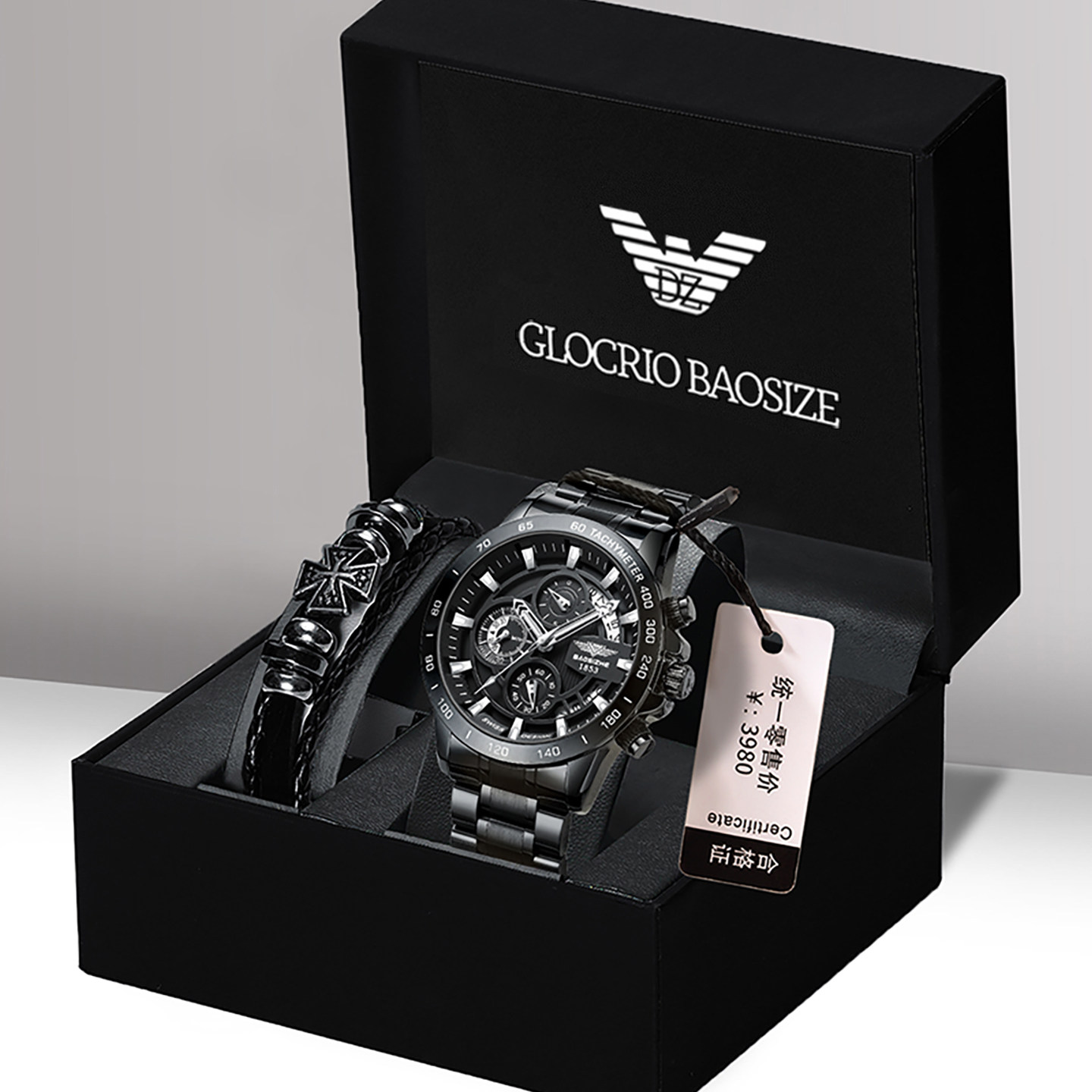 瑞士黑武士手表男款机械表