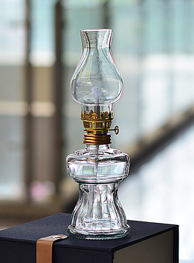 复古玻璃民俗老式摆件煤油灯民宿