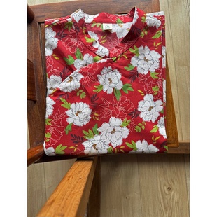 画子行山水《胜丹》直播现场展示特惠KOOKA有机棉中式旗袍数量少