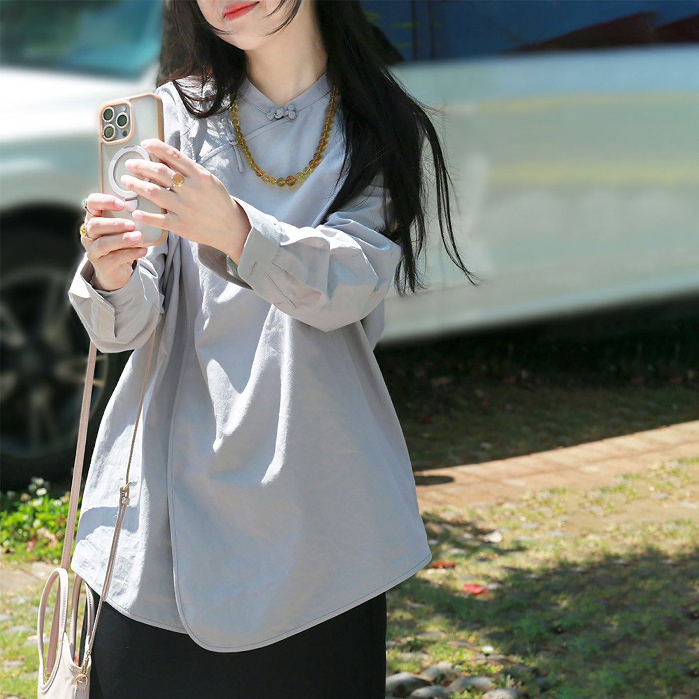 画子行山水《烟霞》好品质色织纯棉夏高支高密轻中式休闲日常旗袍