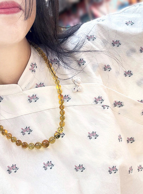 画子行山水《棠梨》原创高密纯棉剪花古典艺术减龄轻中式旗袍上衣