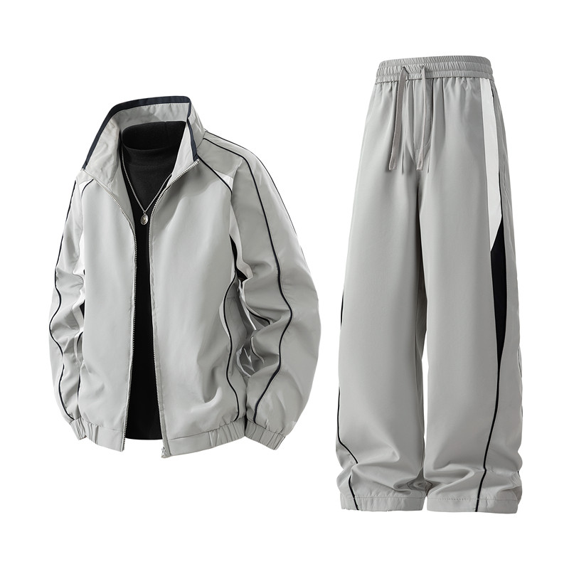 青少年12男孩13帅气宽松外套14春秋季15岁初中学生16潮流夹克套装