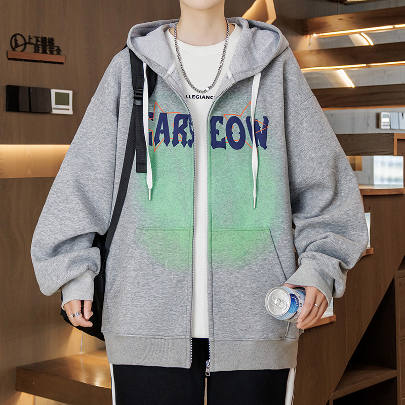 13青少年春装卫衣12岁男孩初高中学生15大童16运动开衫棒球服外套