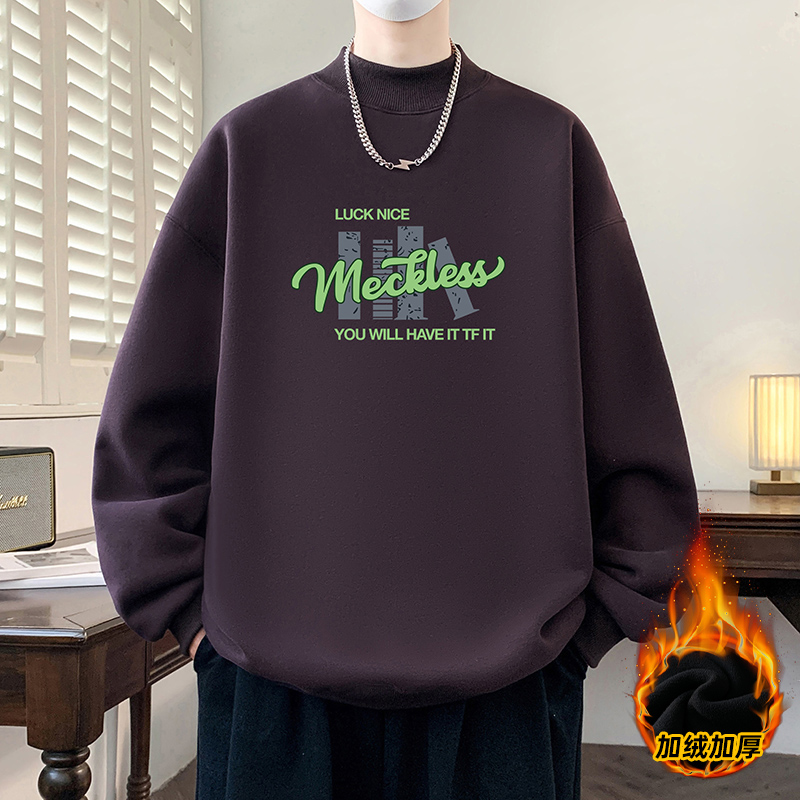 男孩加绒加厚长袖T恤卫衣打底衫