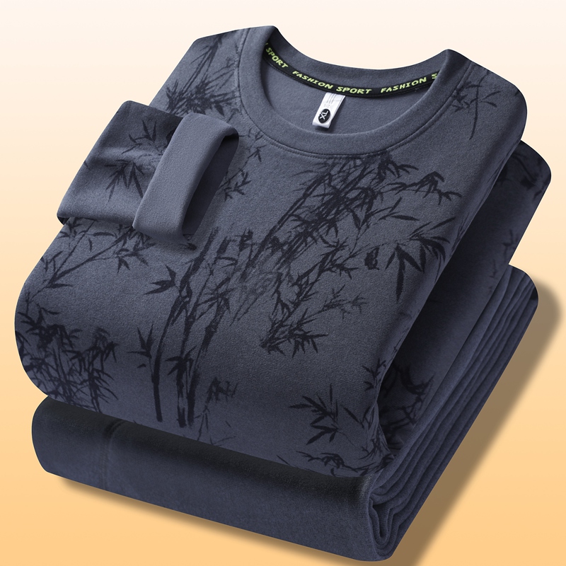 冬季青少年德绒保暖内衣套装男孩