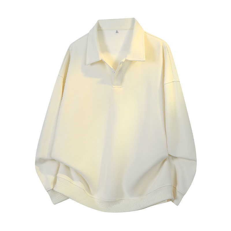 春季13青少年宽松翻领卫衣12岁男孩14初中学生15大童打底长袖T恤