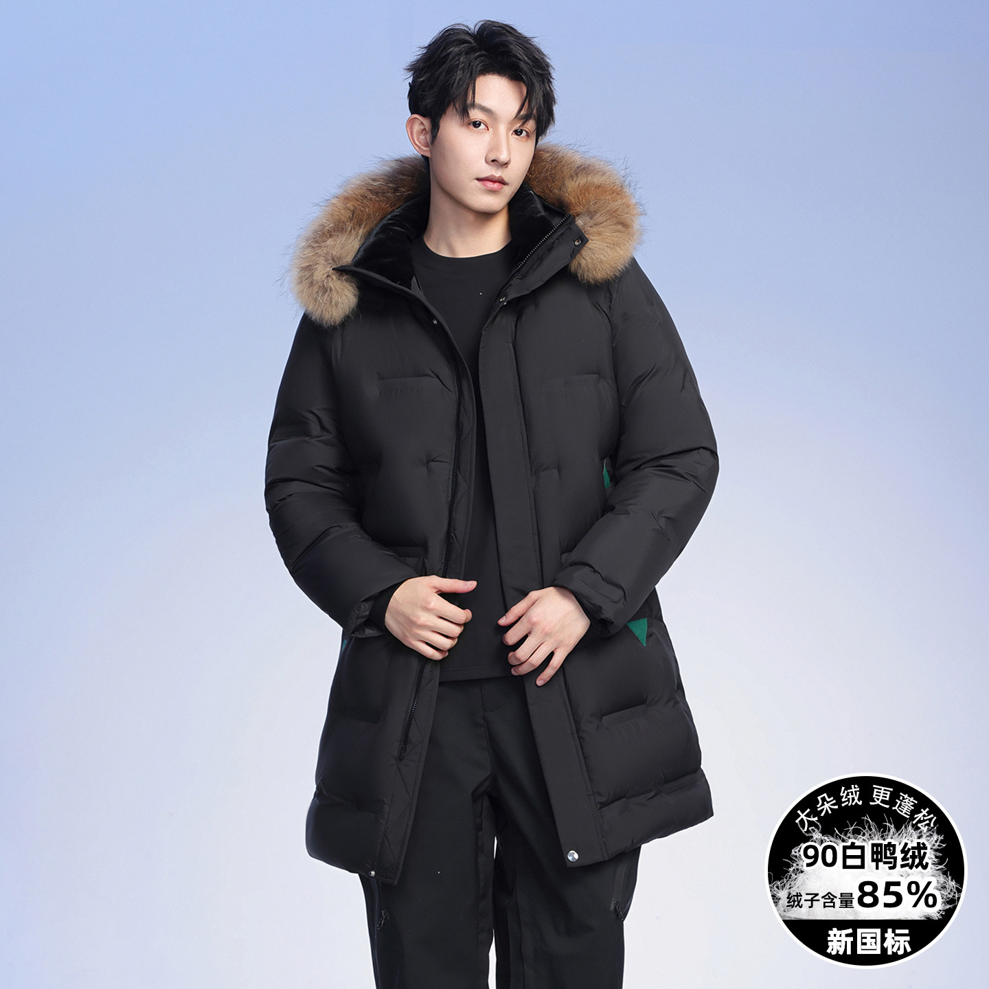 青少年冬季中长款羽绒服12男孩13初中学生14加厚15岁大童防寒外套