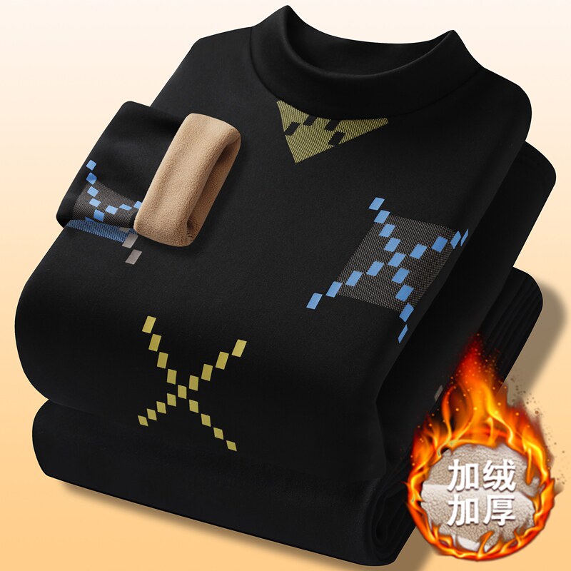 冬季13青少年秋衣秋裤男孩15岁中学生14宽松加绒加厚保暖内衣套装