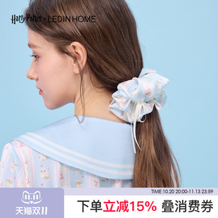 LEDiN HOME乐町哈利波特联名海德薇发圈束发带头绳丝质蝴蝶结新款