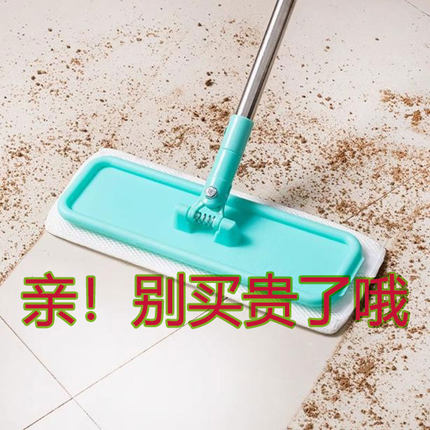 家用木地板平板拖把简易轻巧一拖专用地板打蜡拖布净地拖吸水墩布