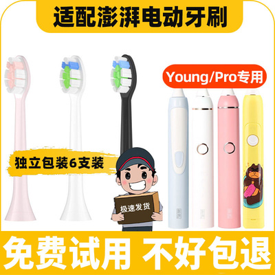 适配荷兰澎湃电动牙刷头Pro/Young/T-6S/7S替换头儿童成人