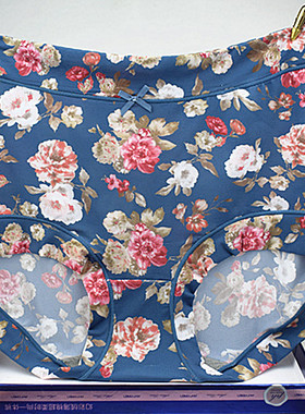 彩田女士冰丝内裤中腰31299高腰31301印花大码平脚石墨烯氧护搭档