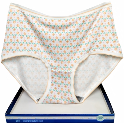 彩田内裤女印花中腰32651高腰32652莫代尔包臀石墨烯抗菌甜美女生