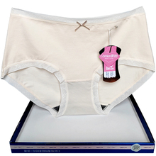 彩田内裤女纯色32262包臀弹力棉平脚简约蕾丝边石墨烯抑菌裆中腰